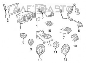 Hub USB Mercedes CLA 14-19