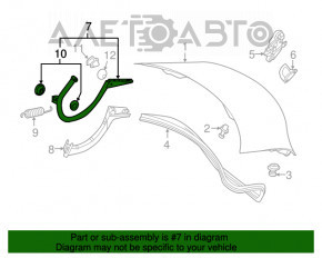 Петля крышки багажника правая Mercedes CLA 14-19