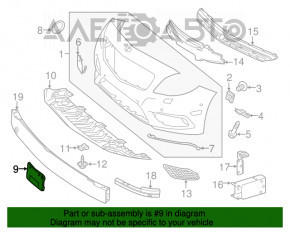 Platforma sub numărul înainte de Mercedes CLA 14-19