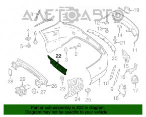 Montare bara spate centrala Mercedes CLA 14-19 SUA