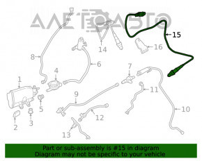 Sonda lambda pentru al doilea BMW 5 G30 17-23 2.0T, hibrid 530e