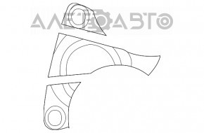 Rola tensorului curelei de transmisie Nissan Rogue 14-20 nou OEM original