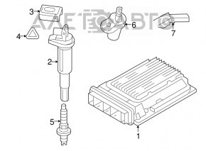 Bobina de aprindere pentru BMW X3 F25 11-17 2.0T