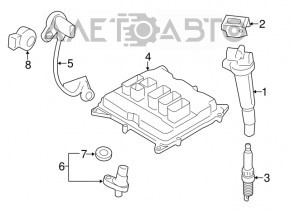 Blocul ECU al calculatorului motorului BMW X3 F25 11-17 2.0T