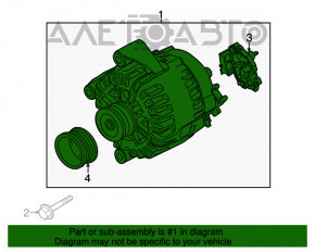 Generatorul BMW 5 F10 09-17 cu transmisie automată