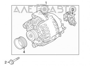 Generatorul BMW 5 F10 09-17 cu transmisie automată