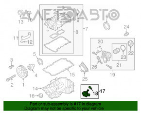 Senzorul de nivel al uleiului de motor pentru BMW 328i F30 12-18