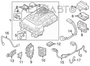 Capac de protecție pentru modulul de control al unității de bază a corpului REME BMW i3 14-20