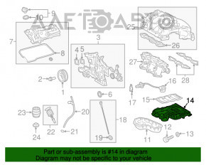 Palet de ulei Toyota Highlander 20-22 3.5