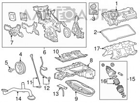 Baia de ulei Lexus IS250 14-20 4GRFSE nou original OEM