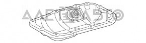 Baia de ulei LEXUS CT 200H 11-17 nou original OEM