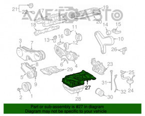 Paletă semi-Toyota Highlander 08-13 hibrid 3MZ-FE