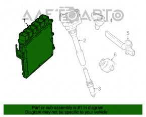 Блок ECU компьютер двигателя BMW 7 G11 G12 16-19 B58