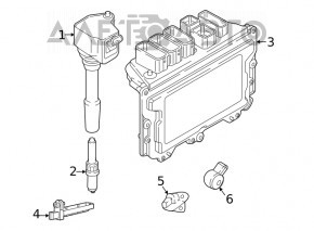 Блок ECU компьютер двигателя BMW X3 G01 20- 2.0T