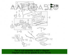 Capacul gurii de umplere a rezervorului de combustibil al modelului Toyota Camry V40 Hybrid.