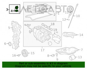 Крышка маслозаливной горловины Toyota Camry v70 18- 2.5 A25A-FKS