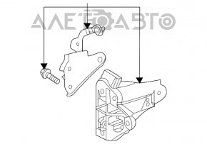 Suportul pentru perna motorului din spate pentru Toyota Highlander 20-22 3.5 FWD