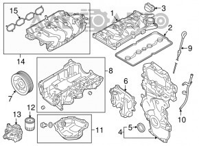 Шкив коленвала Nissan Rogue Sport 17-19