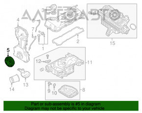 Polea arborelui cotit NISSAN ALTIMA 13-18 2.5