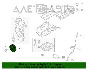 Polea arborelui cu came Nissan Sentra 13-18 1.8 MR18DE