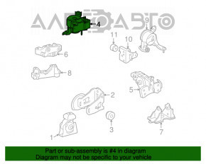 Pernele motorului drept Lexus Hs250h 10-12