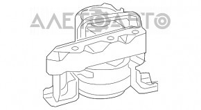 Pernele motorului drept Lexus NX200t NX300 NX300h 15-21