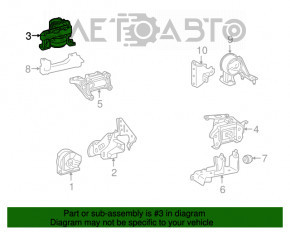 Pernele motorului drept Lexus NX200t NX300 NX300h 15-21