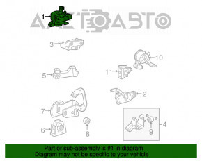 Pernele motorului drept Toyota Rav4 06-12, noi, originale OEM