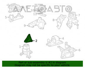 Suportul de motor frontal pentru Toyota Highlander 20-22 3.5