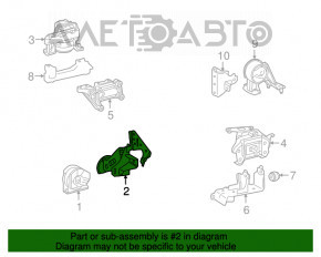 Кронштейн подушки двигателя передний Lexus NX200t NX300 15-21