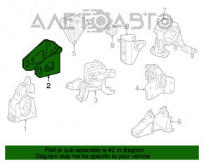 Suport motor de amortizare frontal Toyota Prius V 12-17