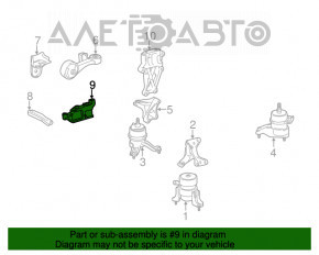 Кронштейн подушки двигателя правый верхний Toyota Avalon 13-18 2.5 hybrid