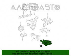 Suport motor pernă față Toyota Prius 20 04-09