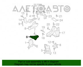 Кронштейн подушки двигателя правой Toyota Camry v40 3.5