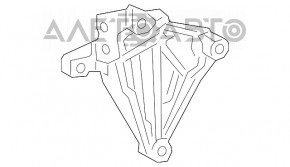 Suportul motorului drept al pernei Toyota Rav4 19- 2.5 pe motor