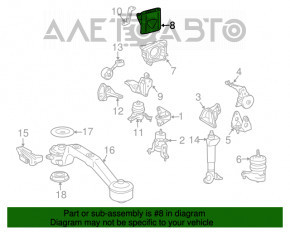 Suport motor dreapta jos pentru Lexus RX400H 06-09.