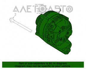 Генератор BMW X1 F48 16-19 B46 180A