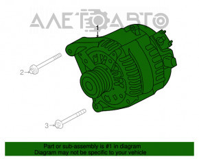 Generatorul BMW F30 17-18 B46 190A