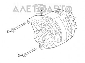 Generatorul BMW F30 17-18 B46 190A