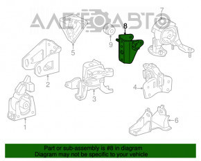 Suport motor spate pentru perna Toyota Prius 30 10-15