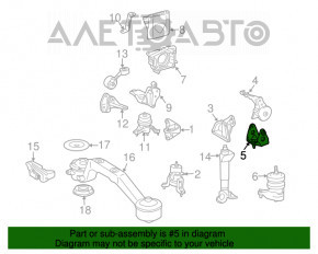 Suportul pentru perna motorului din spate pentru Lexus RX400h 06-09