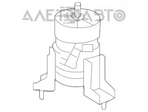 Pernele centrale ale motorului Toyota Highlander 11-13 hibrid.