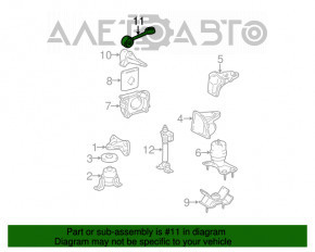 Подушка двигателя верхняя Lexus RX300 98-03