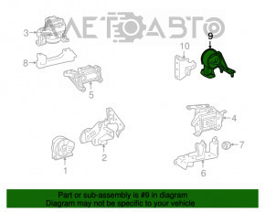 Pernele motorului spate Lexus NX200t NX300 15-21 FWD