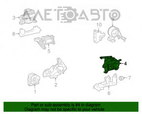 Perna motorului stânga Lexus NX200t NX300 NX300h 15-21