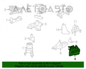 Pernele motorului stâng Lexus RX350 16-22