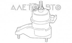 Подушка двигателя левая Lexus ES300h 13-18 ржавая