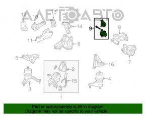 Pernele motorului din spate pentru Lexus RX350 10-15