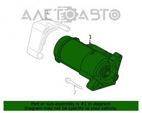 Стартер BMW X1 F48 16-19 B46 на запчасти, топляк