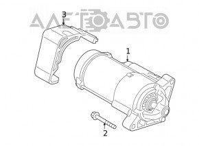 Стартер BMW X1 F48 16-19 B46 на запчасти, топляк